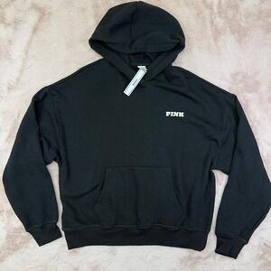 PINK Victoria's Secret Oversized Hoodie, black, small, Y2K inspired, NWT
